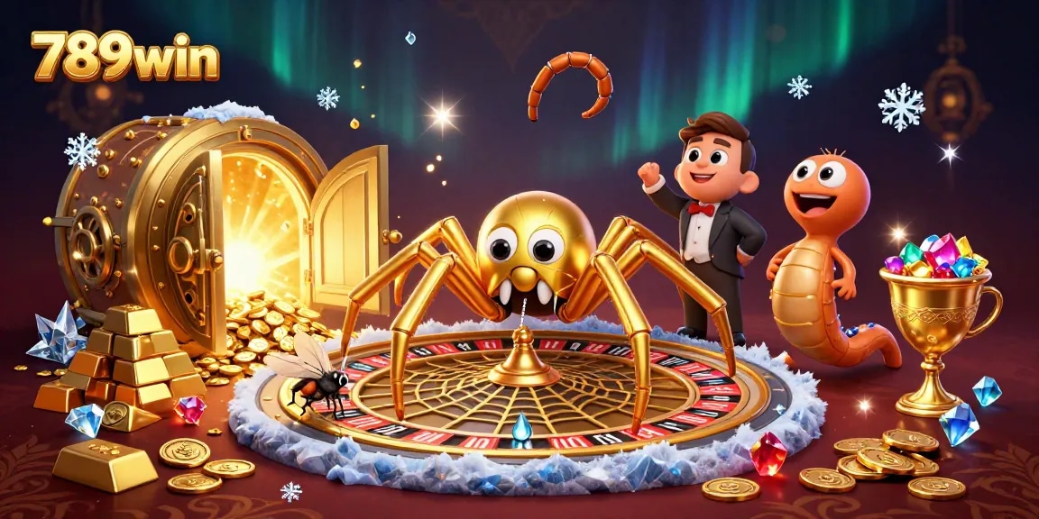 Experience thrilling gaming at 789win with an engaging illustration of a magical casino scene.