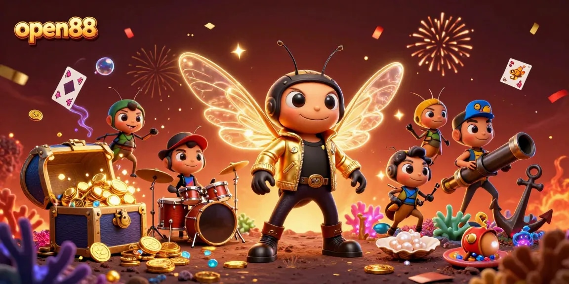 Join the excitement at open88 with a booming cicada star and treasure-filled adventure astray!