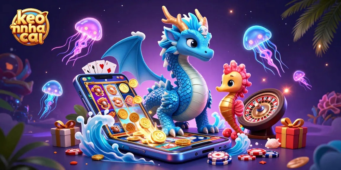 Experience keo nha cai thrills with an enchanting 3D casino scene featuring mystical sea creatures.