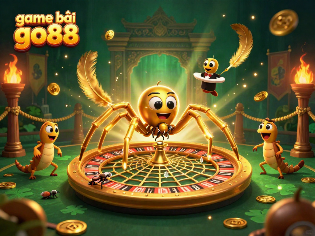 Engage actively with game bài go88 at the vibrant roulette-themed casino scene.