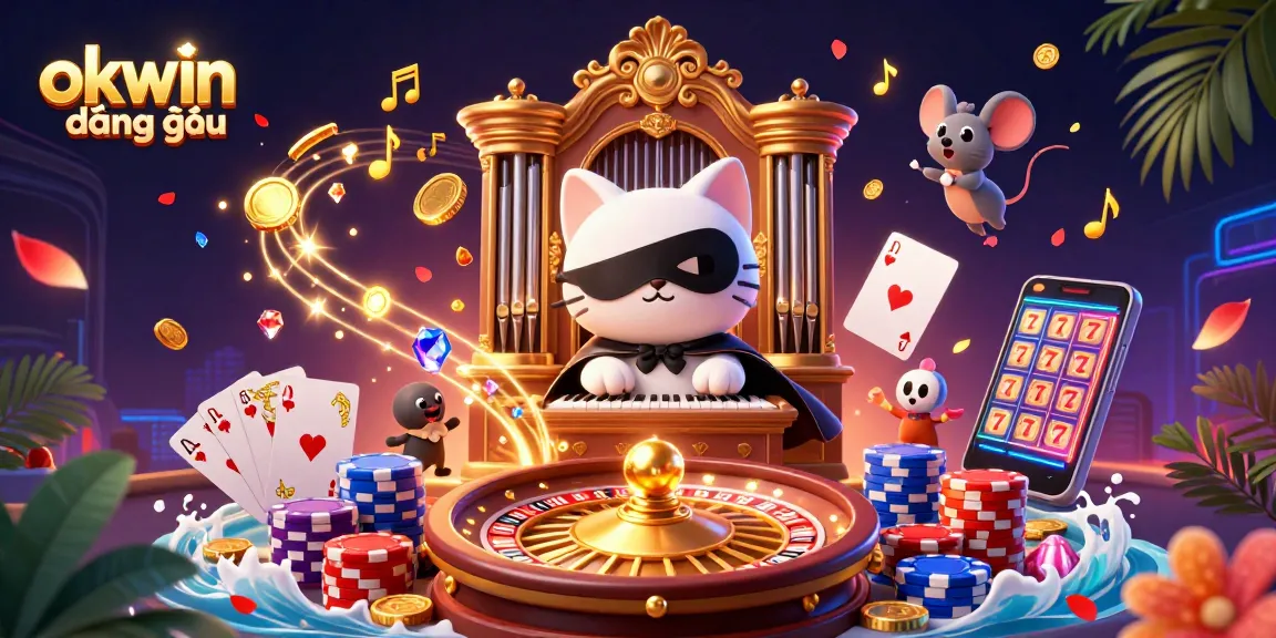 Play at okwin đăng nhập and enjoy exciting 3D casino adventures with slots, roulette, and poker
