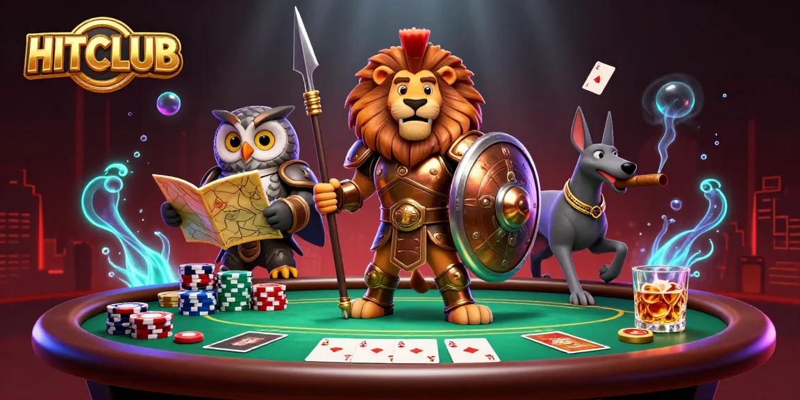 Experience thrilling gameplay at HITCLUB with an exciting poker showdown in a vivid 3D scene.