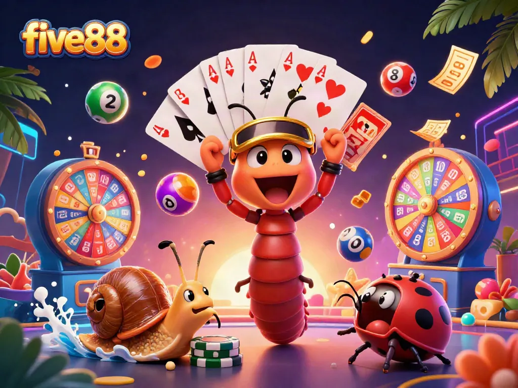 Experience thrilling gameplay at five88 with colorful characters and exciting casino elements.