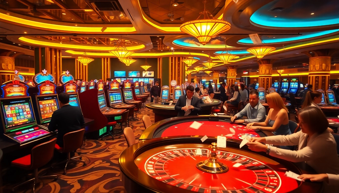 Experience the thrill of gambling with SKY88 COM at a vibrant casino filled with excitement and luxury.