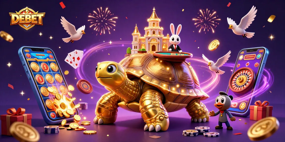 Engage with the exciting DEBET casino experience, showcasing thrilling games and vibrant atmosphere.