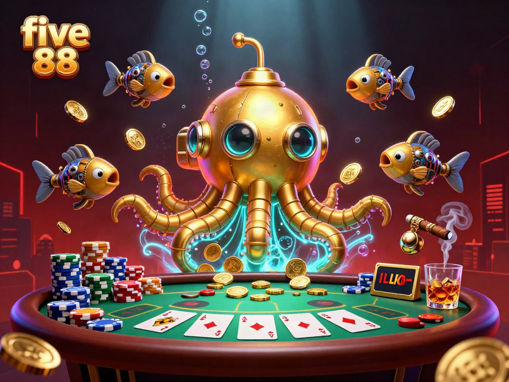 Engage in thrilling gameplay at five 88 with vibrant poker action and captivating gaming elements.