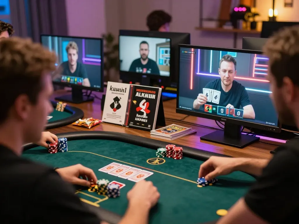 Engaging online poker gameplay on kuwin1 with players focused on their strategic moves