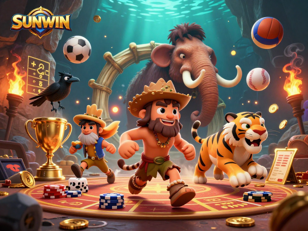 SUNWIN offers an exciting prehistoric casino adventure featuring unique characters and action.