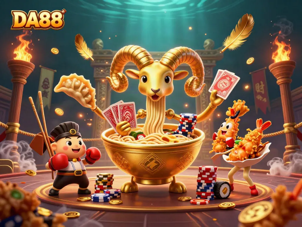 Experience the excitement of DA88 sports betting with vibrant characters and dynamic action.
