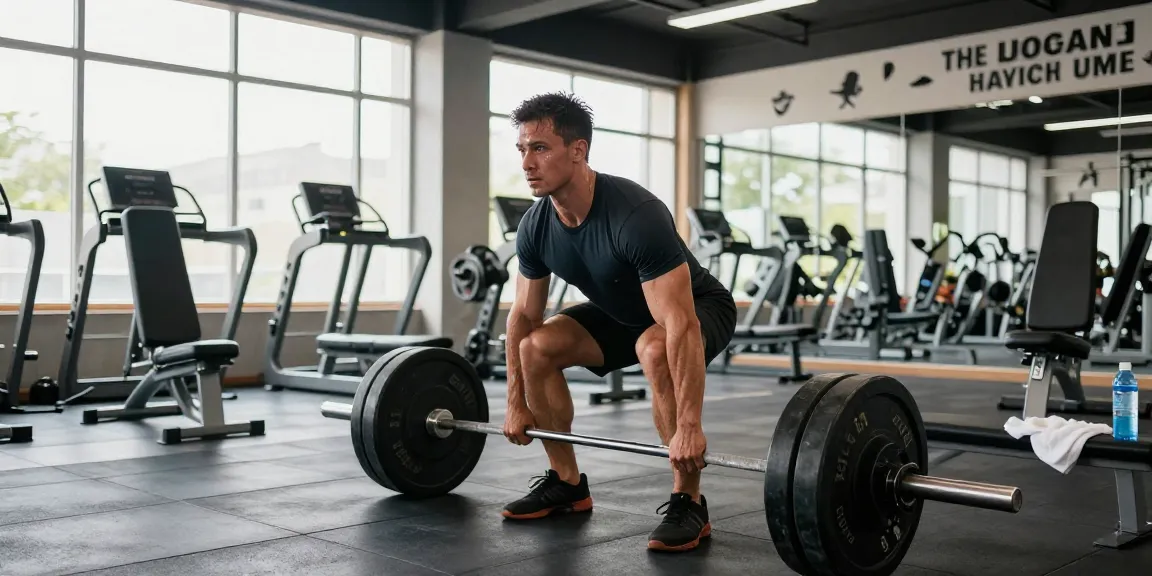 Prime Pharma Steroiden athlete demonstrating power lifting technique in a modern gym environment.
