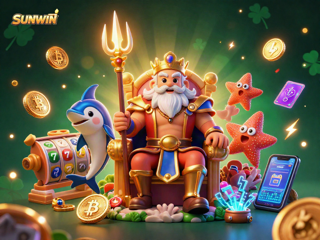 SUNWIN invites players to enjoy thrilling slots surrounded by Neptune, swordsmen, and riches.