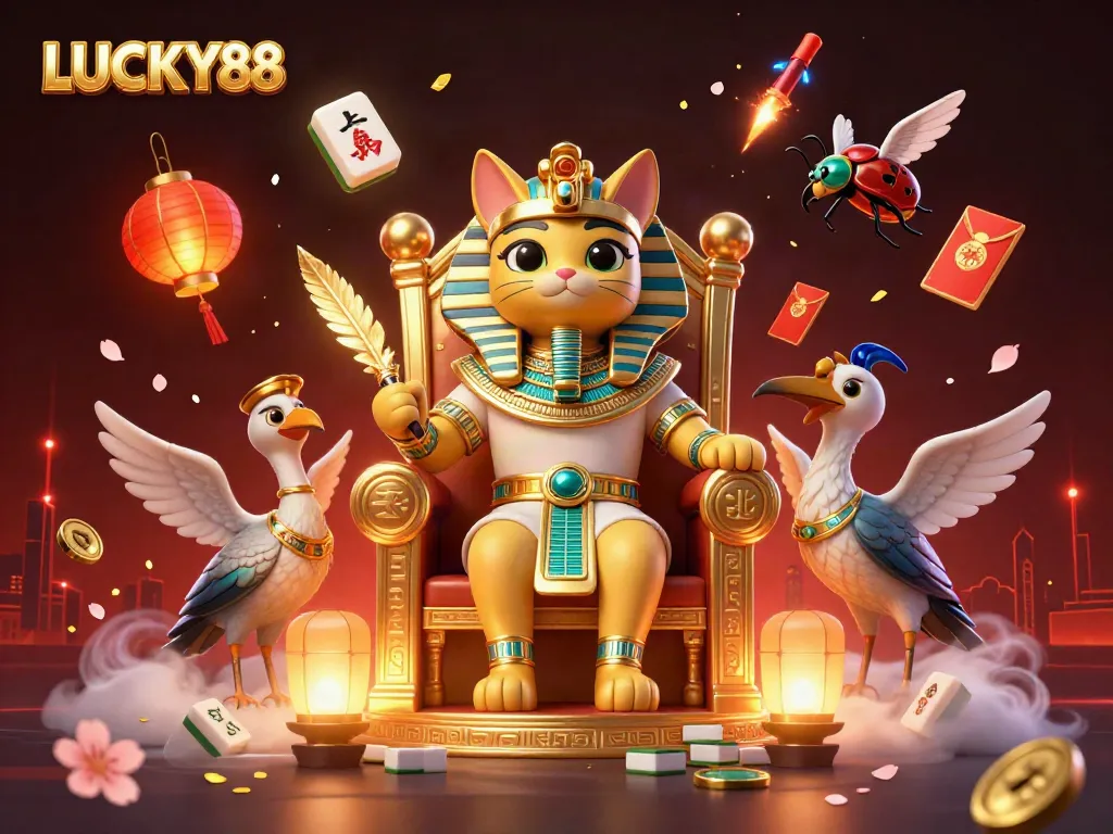 Experience LUCKY88 with dynamic gambling action, vibrant characters, and thrilling casino elements.