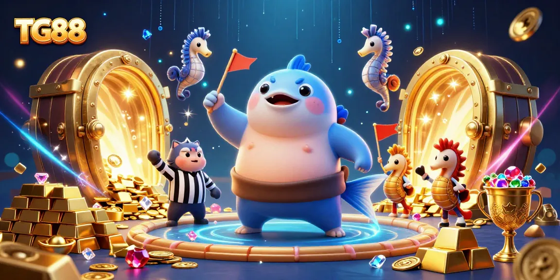 Engage in thrilling bets at TG88 with exciting games and vibrant underwater visuals.