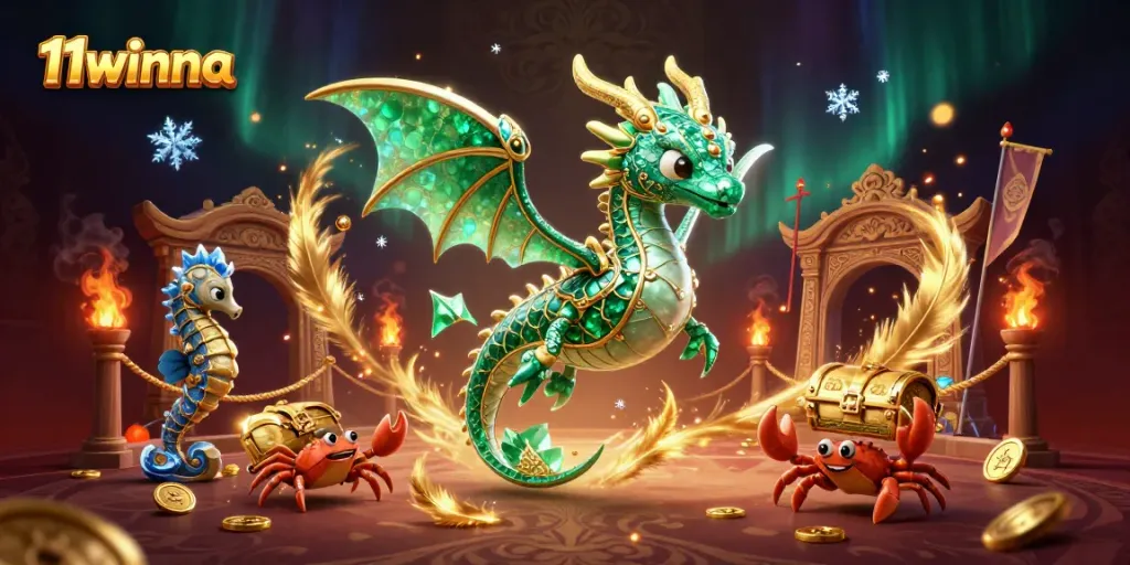 Experience exciting wins with the mesmerizing 11winna and its enchanted dragon treasure hunt in a lavish 3D illustration.