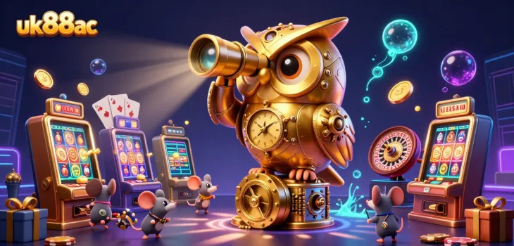 Experience exciting gameplay with uk88ac in a vibrant casino scene featuring animated characters.